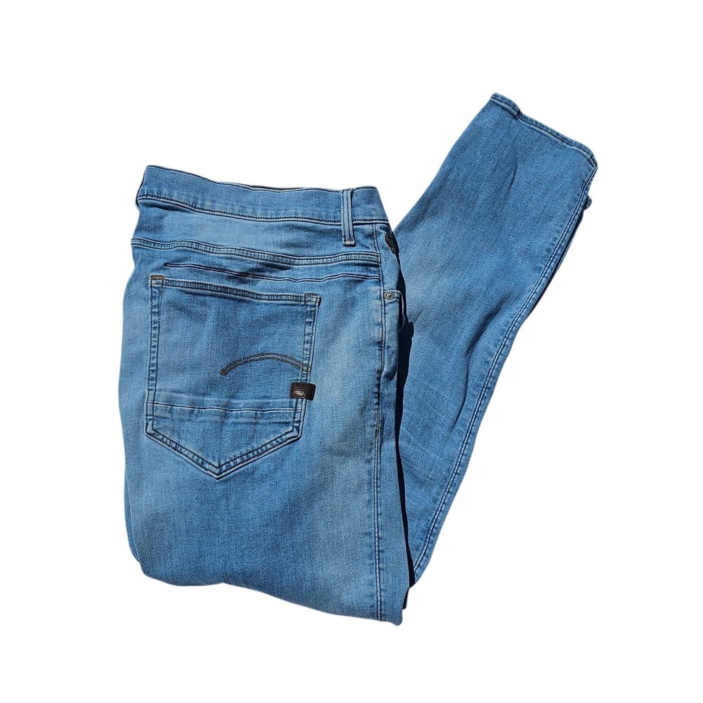 G-Star Raw D-Staq 5-Pocket Slim Denim Jeans‎ Button Fly Mens Size 38x32